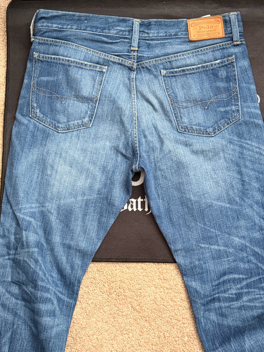 Polo by Ralph Lauren Womens Blue Denim Boyfriend Jeans
